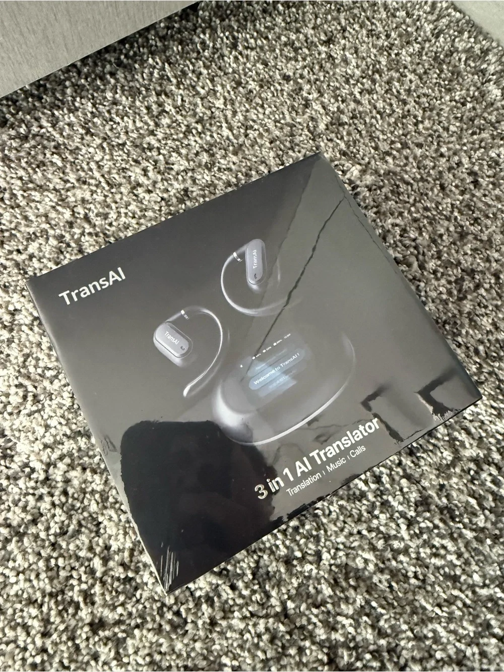 Black Wireless AiTranslator Earbuds Unopened Box
